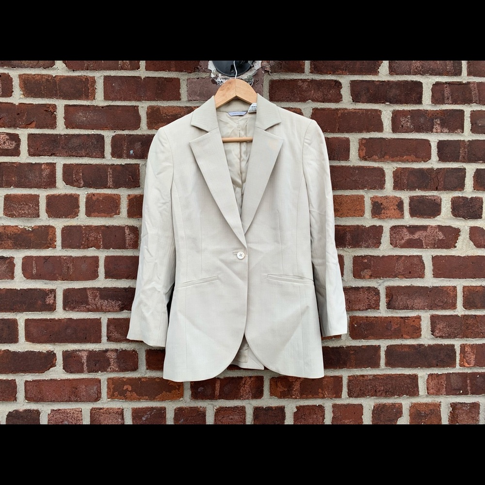Barney’s New York cream blazer